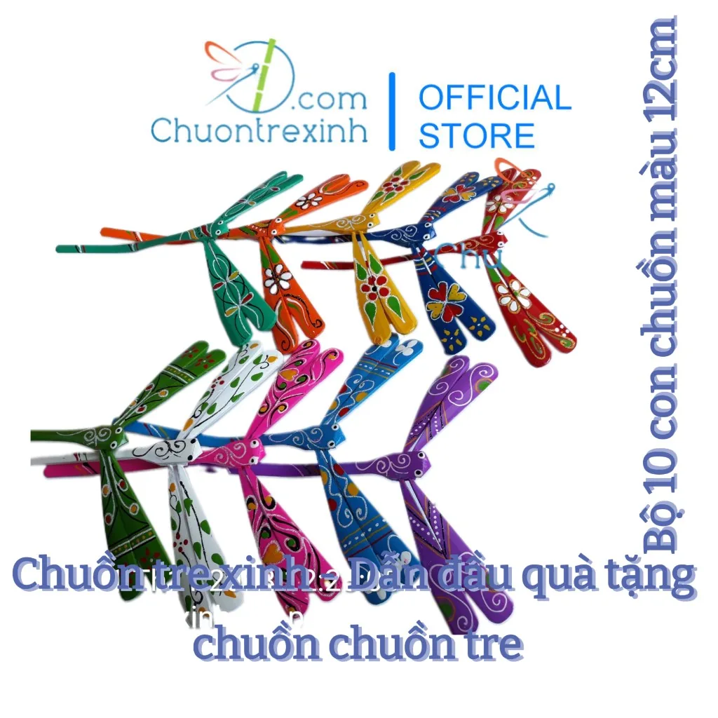 Chuồn chuồn tre màu 12cm